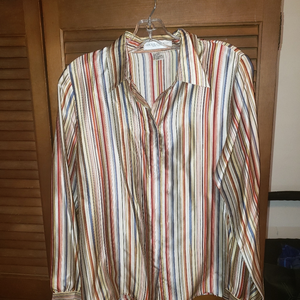 Central Park West silk blouse